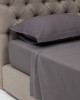Βαμβακερό Πανωσέντονο Daker II Υπέρδιπλη (220x273cm) Ανθρακί