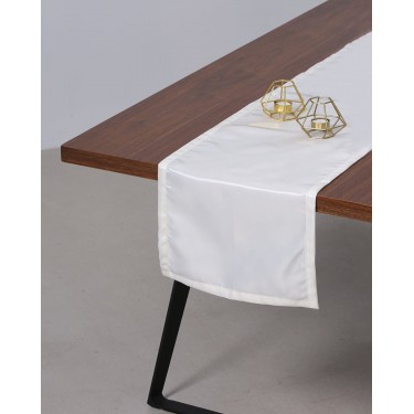 Τραβέρσα Desmond σε σατέν υφή Τραβέρσα (40x145cm) Εκρού