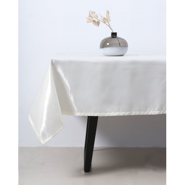  Τραπεζομάντηλο Desmond σε σατέν υφή 2 ατόμων (90x90cm) Εκρού