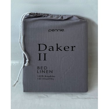 Βαμβακερό Σεντόνι με Λάστιχο Daker II Μονή (100x200 37cm) Γκρι