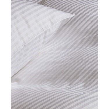 Παπλωματοθήκη Redon με σατινόριγο σχέδιο Super Υπέρδιπλη (240x260cm) Άσπρο