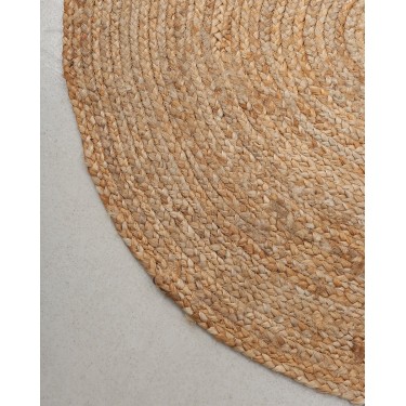 Πλεκτό χαλάκι Trecase Διάμετρος 180cm Μπεζ