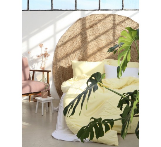 Πλεκτό χαλάκι Trecase Διάμετρος 180cm Μπεζ