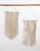 Boho Διακοσμητικό Τοίχου Macrame 3 Πλεξούδες Anusha 40x70cm 40x70cm Εκρού