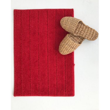 Micro Αντιολισθητικό Χαλάκι Μπάνιου Cozy 40x60cm 40x60cm Κόκκινο
