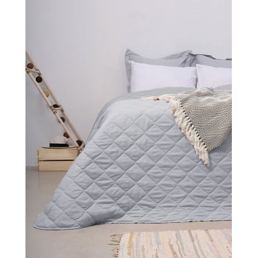 Καπιτονέ Κουβερλί Μικροΐνες Noble σε 6 Αποχρώσεις Υπέρδιπλη (220x240cm) Γκρι