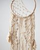 Boho Διακοσμητικό Τοίχου Macrame με Κρόσσια Levu 30x60cm Σοκολά