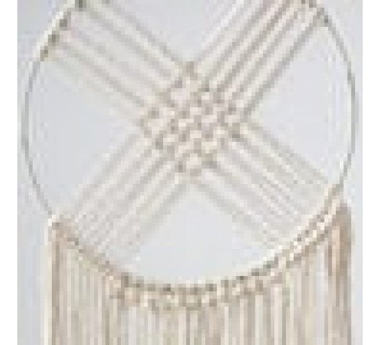 Boho Διακοσμητικό Τοίχου Macrame με Κρόσσια Orion 30x60cm Natural