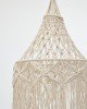 Boho Διακοσμητικό Οροφής Macrame με Κρόσσια Milo 40x61x10cm Natural