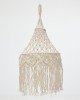 Boho Διακοσμητικό Οροφής Macrame με Κρόσσια Milo 40x61x10cm Natural