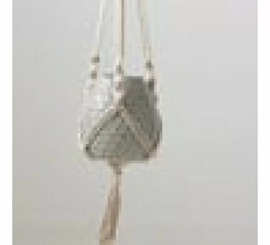 Boho Βαμβακερό Χειροποίητο Macrame Για Γλάστρα Enzo 99cm Μπεζ Boho Βαμβακερό Χειροποίητο Macrame Για Γλάστρα Enzo 99cm Μπεζ