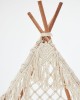 Boho Μακραμέ Διακοσμητική Τέντα Teepee Hale 122x122cm Natural