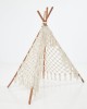 Boho Μακραμέ Διακοσμητική Τέντα Teepee Hale 122x122cm Natural