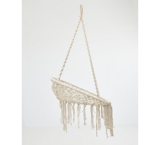 Boho Μακραμέ Μικρή Κούνια Sierra 120x80x60cm Natural Boho Μακραμέ Μικρή Κούνια Sierra 120x80x60cm Natural