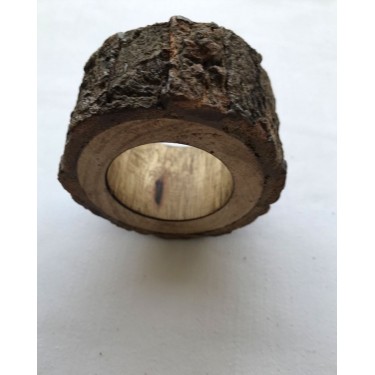 Ξύλινο Natural Δαχτυλίδι Πετσέτας Φαγητού Καφέ Ember 5x5cm One Size (5x5cm) Καφέ