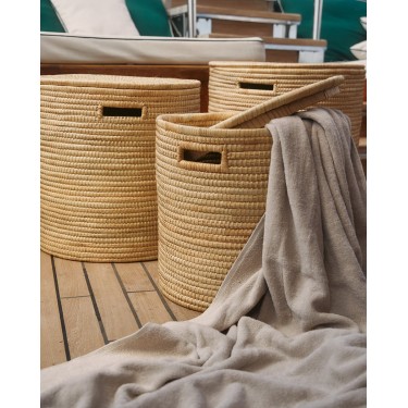 Βαμβακερή Μονόχρωμη Πετσέτα Πισίνας με Κρόσσι Plage 90x170cm Θαλάσσης | 90x170cm Μπεζ