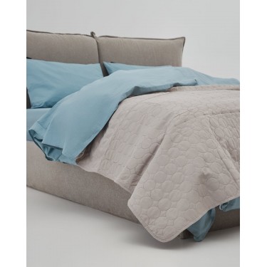 Microsilk Καπιτονέ Μονόχρωμο Κουβερλί Moral Μονή (160x240cm) Σοκολά