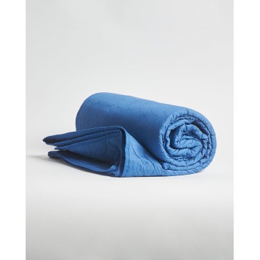 Microsilk Καπιτονέ Μονόχρωμο Κουβερλί Moral Υπέρδιπλη (220x240cm) Μπλε
