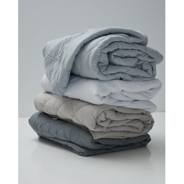 Microsilk Καπιτονέ Μονόχρωμο Κουβερλί Gentle Μονή (160x240cm) Άσπρο