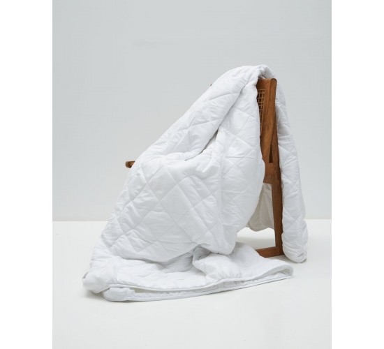 Microsilk Καπιτονέ Μονόχρωμο Κουβερλί Gentle Super Υπέρδιπλη (240x260cm) Άσπρο