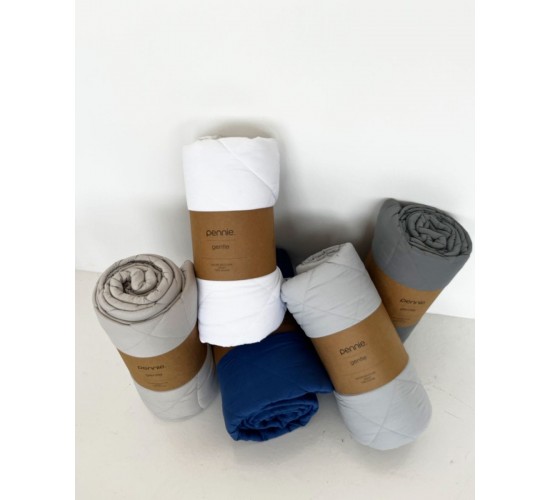 Microsilk Καπιτονέ Μονόχρωμο Κουβερλί Gentle Super Υπέρδιπλη (240x260cm) Σοκολά
