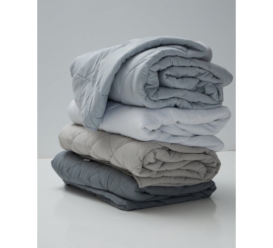 Microsilk Καπιτονέ Μονόχρωμο Κουβερλί Gentle Super Υπέρδιπλη (240x260cm) Σοκολά
