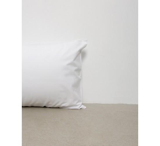 Λευκή Απλή Ξενοδοχειακή Μαξιλαροθήκη Peak 52x72cm 52x72cm Άσπρο