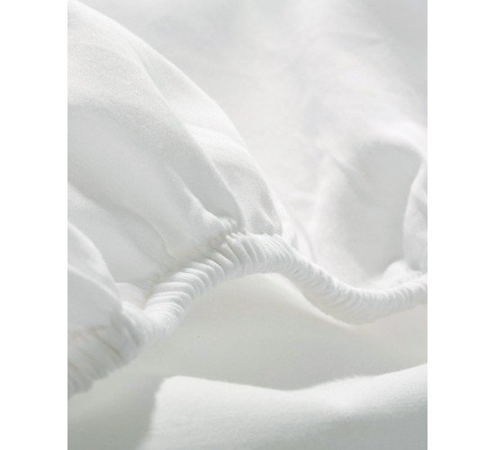 Σεντόνι με λάστιχο Peak Ημίδιπλη | 120x200 37cm Άσπρο
