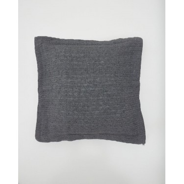 Διακοσμητική Oxford Μαξιλαροθήκη Καναπέ Δαπέδου Nairi 60x60 3cm Ανθρακί
