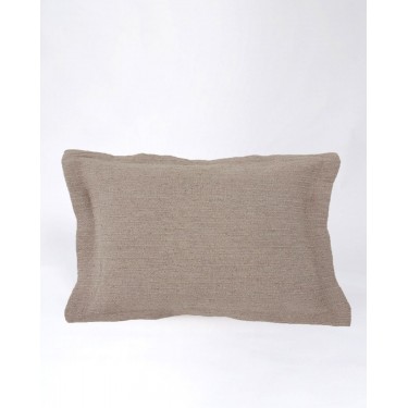 Διακοσμητική Oxford Μαξιλαροθήκη Nairi 50x70 3cm 50x70 3cm Μπεζ