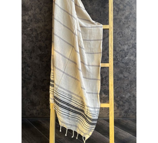 Βαμβακερό Ριγέ Παρεό με Κρόσσι Amosa 90x170cm Παρεό | 90x170cm Multi Βαμβακερό Ριγέ Παρεό με Κρόσσι Amosa 90x170cm Παρεό | 90x170cm Multi