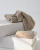 Βαμβακερή Μονόχρωμη Πετσέτα Siva 500gsm Λαβέτα | 30x30cm Γκρι - Μπεζ