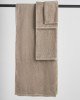Βαμβακερή Μονόχρωμη Πετσέτα Siva 500gsm Χειρός | 30x50cm Γκρι - Μπεζ