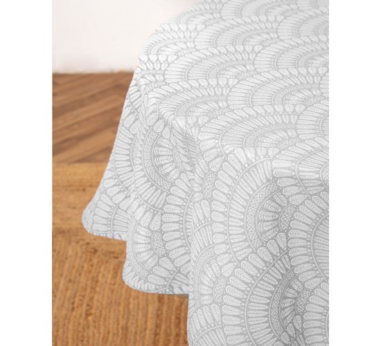 Τραβέρσα με Γεωμετρικό Σχέδιο Napoli 45x172cm Τραβέρσα (45x172cm) Γκρι