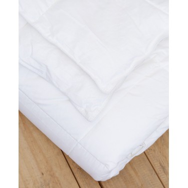 Λευκό Καπιτονέ Λεπτό Πάπλωμα 4 Εποχών Πουπουλένια Αίσθηση Down Alternative 200 Super Υπέρδιπλη (240x260cm) Άσπρο