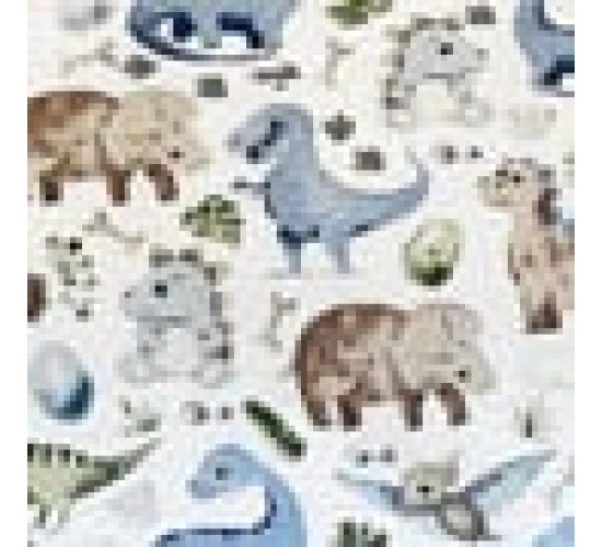 Βαμβακερή Παιδική Εμπριμέ Μαξιλαροθήκη Mesozoic 50x70cm 50x70cm