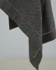 Μονόχρωμη Πετσέτα Φαγητού με Αζούρ Sintra 53x53cm 53x53cm Μαύρο Μονόχρωμη Πετσέτα Φαγητού με Αζούρ Sintra 53x53cm 53x53cm Μαύρο