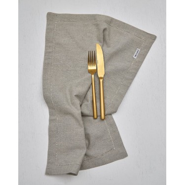 Μονόχρωμο Αδιάβροχο Σουπλά Διπλής Όψης με Αζούρ Tavira 35x50cm 35x50cm Γκρι