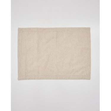 Μονόχρωμο Αδιάβροχο Σουπλά Διπλής Όψης με Αζούρ Tavira 35x50cm 35x50cm Μπεζ