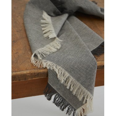 Μονόχρωμη Πετσέτα Φαγητού με Κρόσσι Estoril 53x53cm 53x53cm Ανθρακί