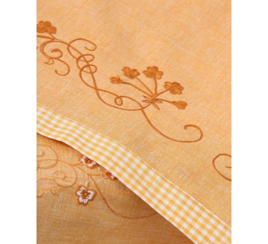 Τραβέρσα Χειροποίητο Κέντημα Borea Bo Maison Τραβέρσα (41x115cm) Κίτρινο