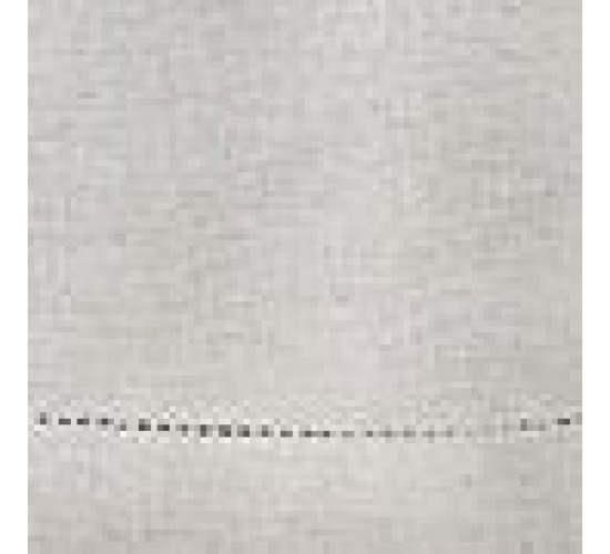 Μονόχρωμο Τραπεζομάντηλο με Αζούρ & Γαλλική Γωνία Amadora 16 ατόμων (150x350cm) Γκρι