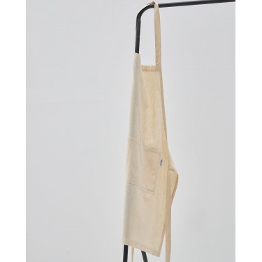 Μονόχρωμη Ποδιά Μπούστο Κουζίνας Chaves 70x85cm Μπούστο (70x85cm) Natural