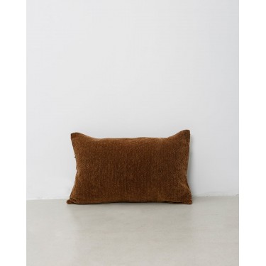 Διακοσμητική μαξιλαροθήκη Ellys με κυψελωτό σχέδιο 35x45cm Σοκολά