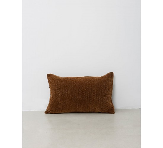 Διακοσμητική μαξιλαροθήκη Ellys με κυψελωτό σχέδιο 35x45cm Σοκολά