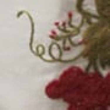 Διακοσμητικό Μπουκαλιού με Κέντημα Σταφύλια Miniature 12 One Size Άσπρο