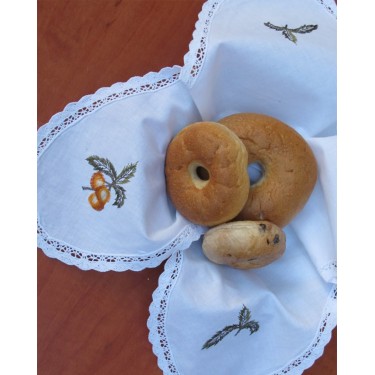  Θήκη Για Cookies, Ψωμί Με Κέντημα Βελανίδι  Salt ΙΙΙ One Size Άσπρο