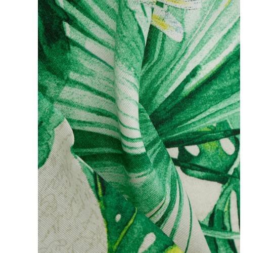 Τραπεζομάντηλο με Σχέδιο Φοίνικες Palmeras 8 ατόμων (140x220cm) Πράσινο