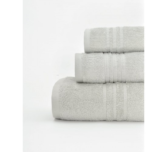 Βαμβακερή Πετσέτα Μονόχρωμη Wild Χειρός | 30x50cm Γκρι