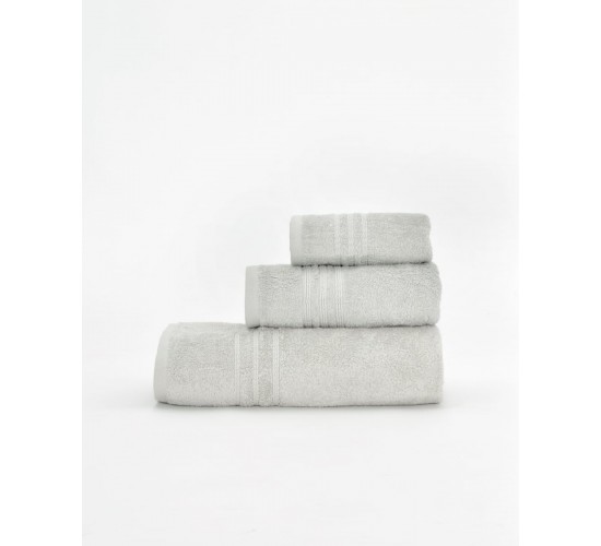 Βαμβακερή Πετσέτα Μονόχρωμη Wild Χειρός | 30x50cm Γκρι